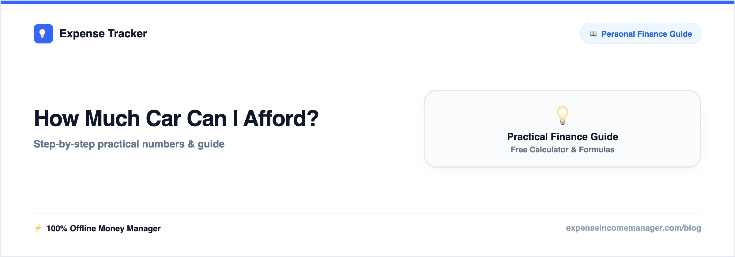 How Much Car Can I Afford — answered with real numbers and a rule of thumb