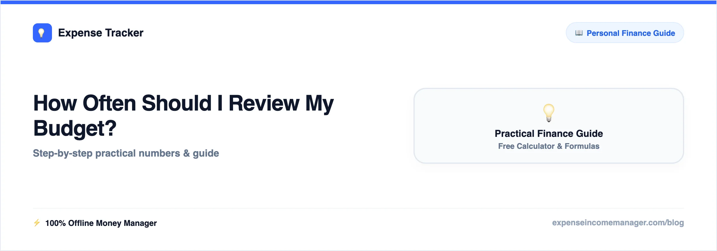 How Often Should I Review My Budget — answered with real numbers and a rule of thumb
