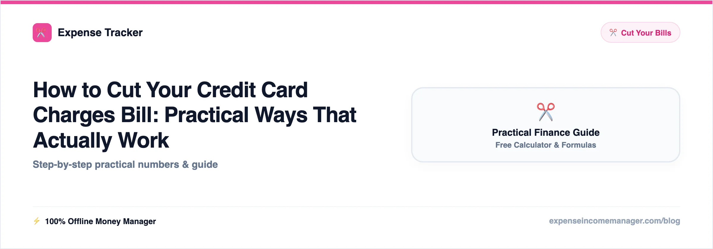 How to Cut Your Credit Card Charges Bill — practical ways to cut the bill with estimated monthly savings