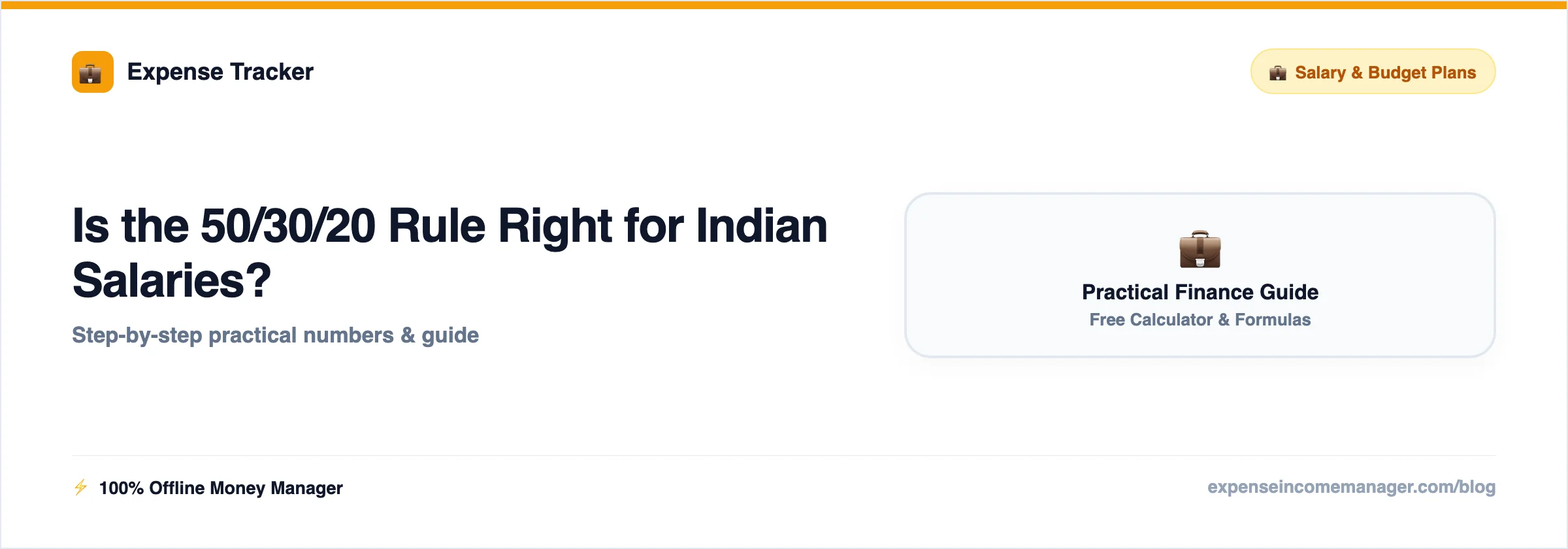 Is the 50/30/20 Rule Right for Indian Salaries — answered with real numbers and a rule of thumb