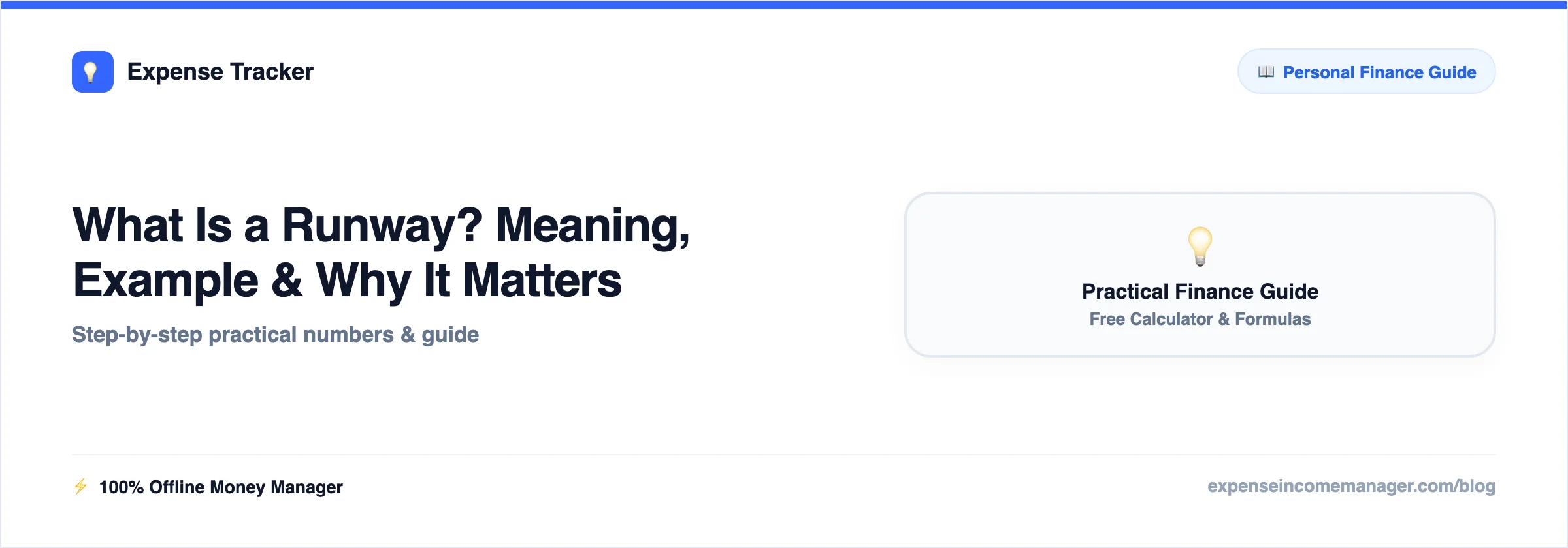 What Is a Runway — meaning explained with a simple worked example